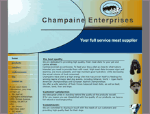 Tablet Screenshot of champainefreezedry.com